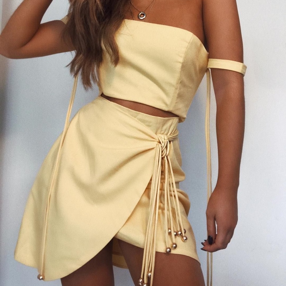 Sabo Luxe The Leon Arm Wrap Dress small